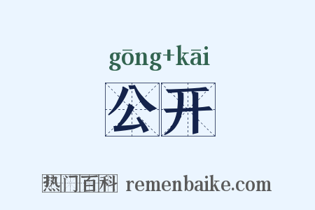 公开是什么意思的图片